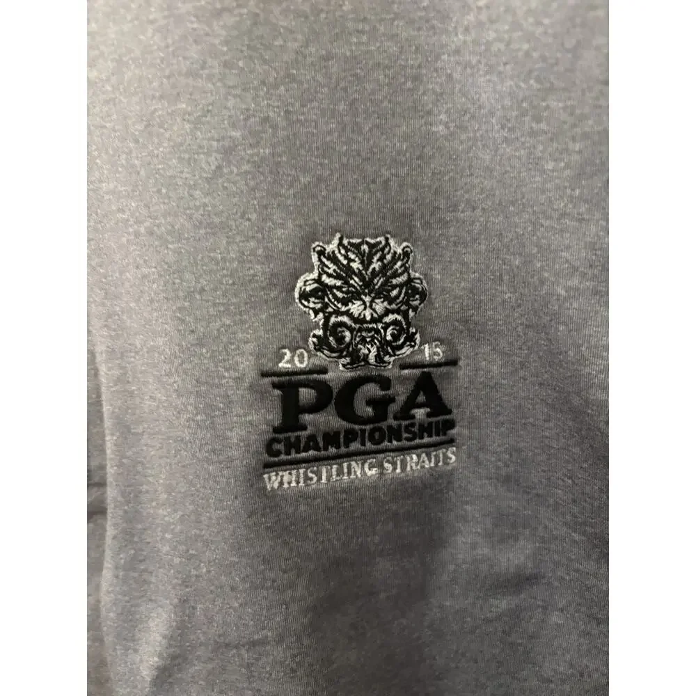 RLX Ralph Lauren XXL Gray Quarter‎ Zip Pullover Whistling Straits PGA Champ 2015
